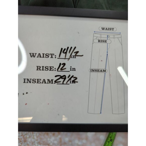 Vintage Denim & Co Size 10 QVC 29" Waist 5 Pocket Dark Olive Green Pants - Picture 5 of 8